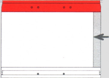 Planettentasche ohne Signalis-Streifen, rot