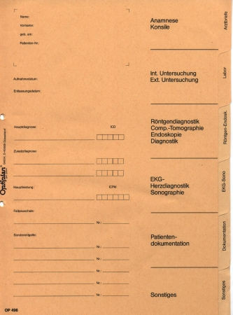 OP 496 Natronregister  6-tlg