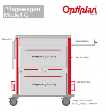 Laptop Pflegewagen OPTIPLAN G