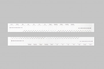 1-4 Wochenzahlen, 4mm Strichabstand