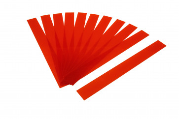Kunststoffbänder Planrecord rot transparent