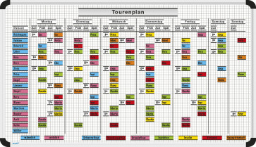 Tourenplan-Magnettafel-Set