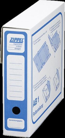 Zippel Archivbox J0 001, AB1