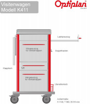 Laptop Visitenwagen OPTIPLAN  K 411