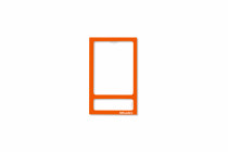 Fototasche magnetisch mit Rückwand: pastell-orange