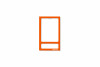 Fototasche magnetisch mit Rückwand: pastell-orange